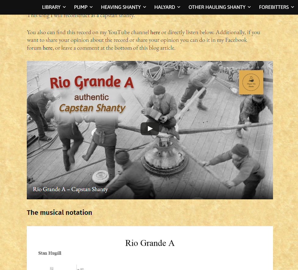 Song Rio Grande Rio Grande (A) - Traditional Sea Shanties
