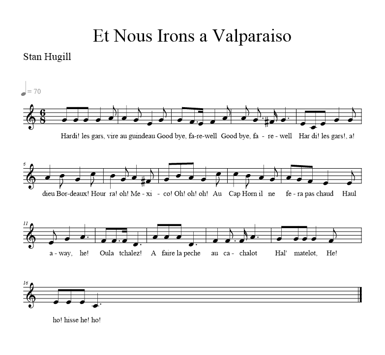 et-nous-irons-a-valparaiso music notation