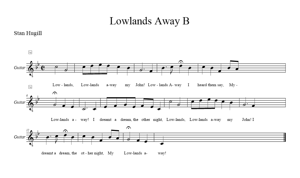 lowlands-away-b musical notation