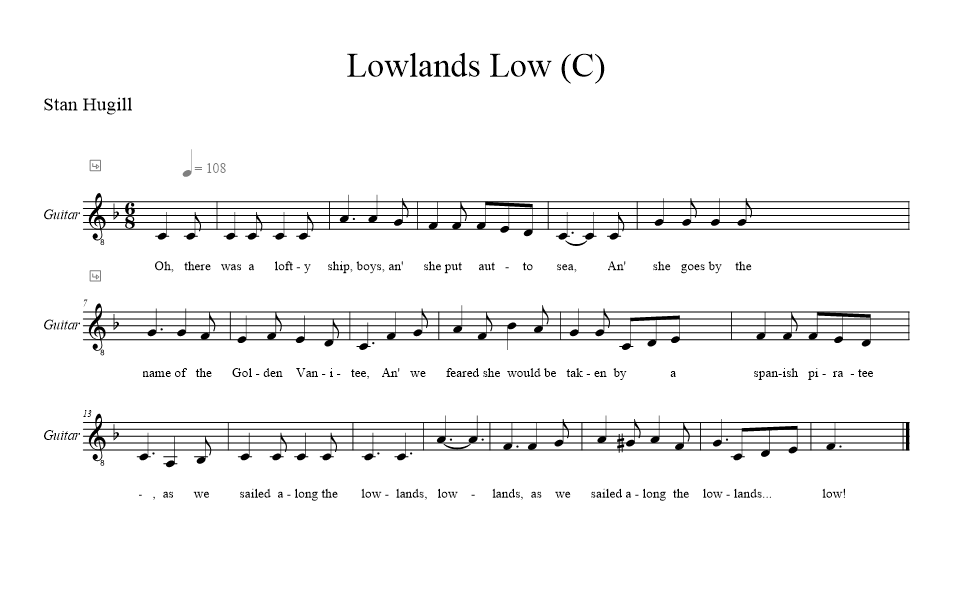 the-lowlands-low-c musical notation