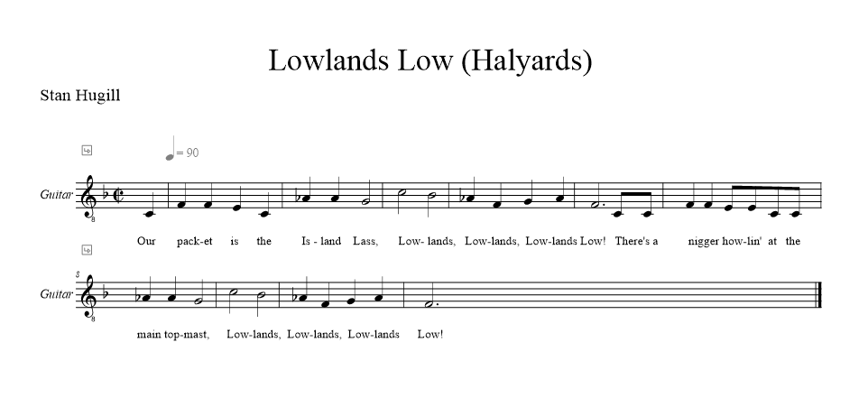 lowlands-low-halyards music notation