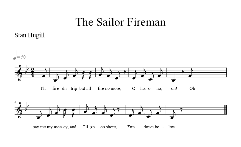 the-sailor-fireman-ill-fire-dis-trip music notation