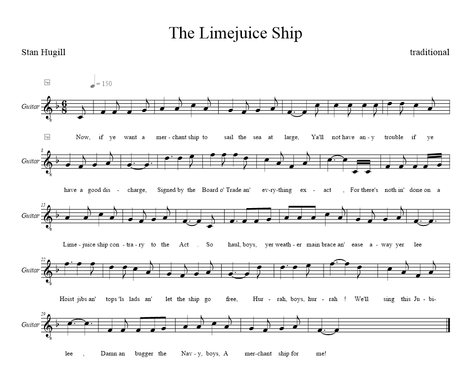 the-limejuice-ship-long-horus - music notation