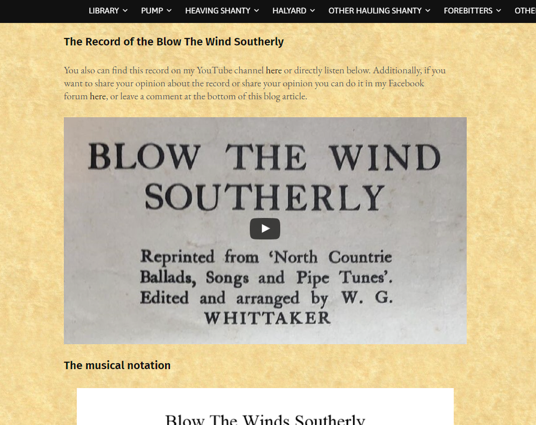 Blow The Wind Southerly Shore Song Traditional Sea Shanties Blow The Wind Southerly Shore Song Traditional Sea Shanties