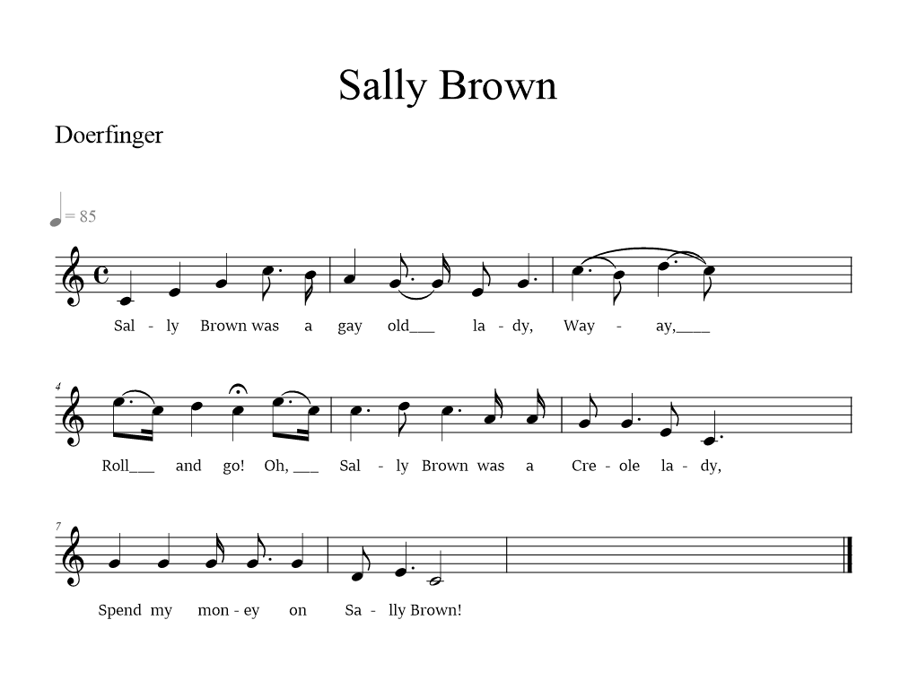 sally-brown-a-dick-maitland-version music notation