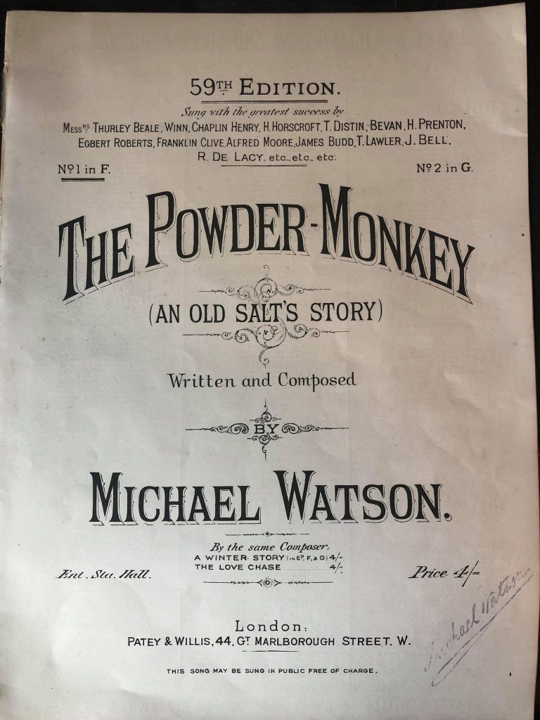 Michael Watson The Powder Monkey (1885) Traditional Sea Shanties