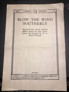 Blow the wind southerly cover