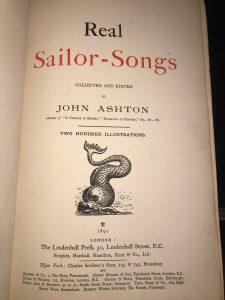 Real sailor songs cover title page