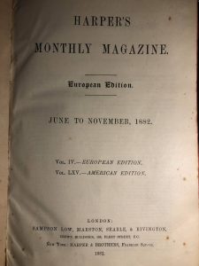 Harpers Monthly title page