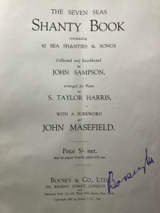 The Seven Seas Shanty Book front page