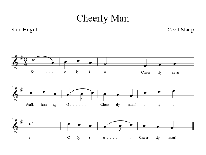 Cheerily Man - Sharp - music notation