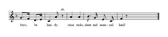 Paddy Signs On - music notation part 2